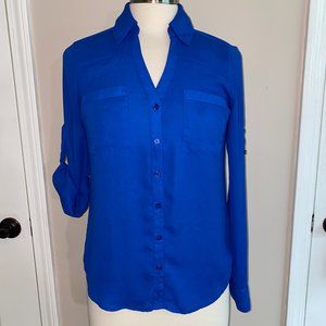 Express Royal Blue Blouse